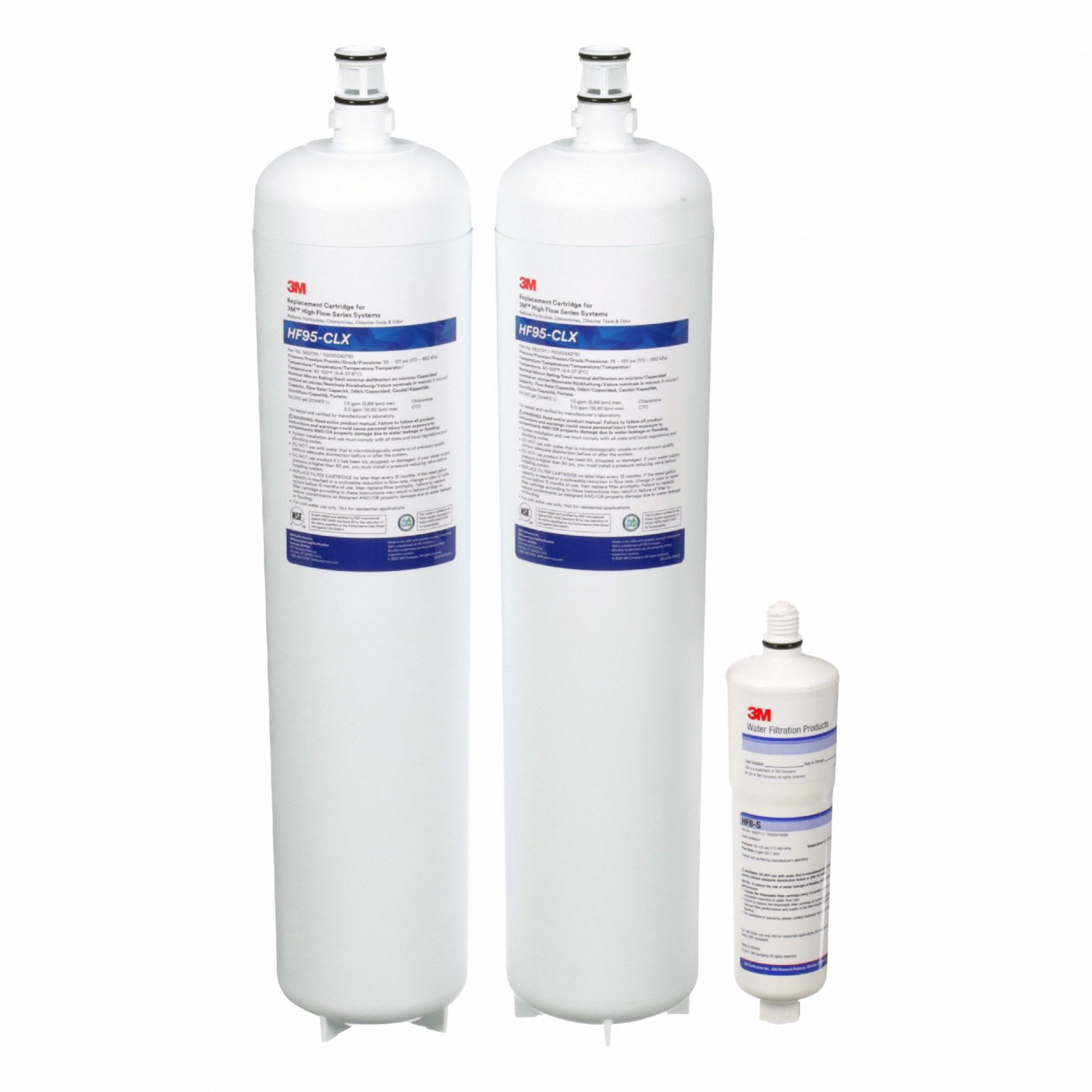 Quick-Connect Water Filter: 5 micron, 10 gpm, 108, 000 gal, 5 7/8 in Overall Ht