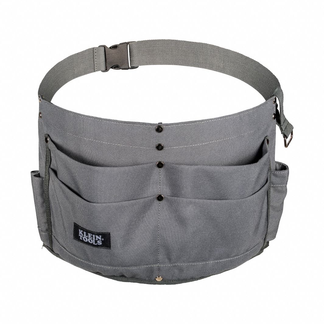 KLEIN TOOLS 6-Pocket Tool Apron: Canvas, 46 in Waist Size, Pockets 6, Not Padded - Tool Aprons