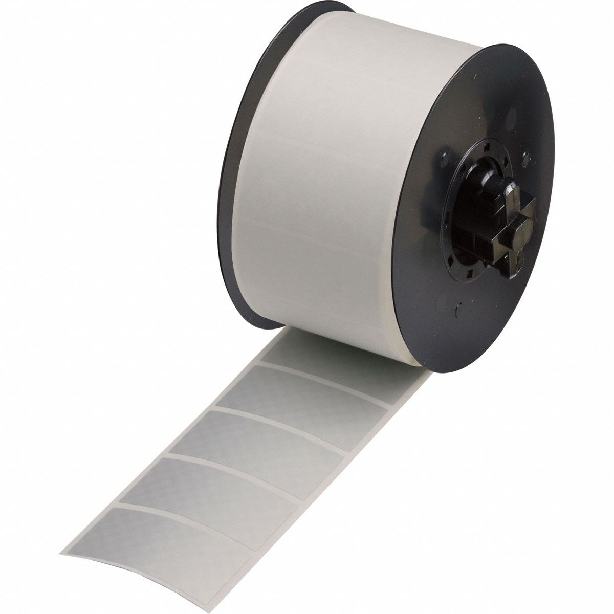 Pre-Cut Label Stock Roll: Tamper Indicating Footprint 'Checker Board' Pattern, 1 in x 2 in