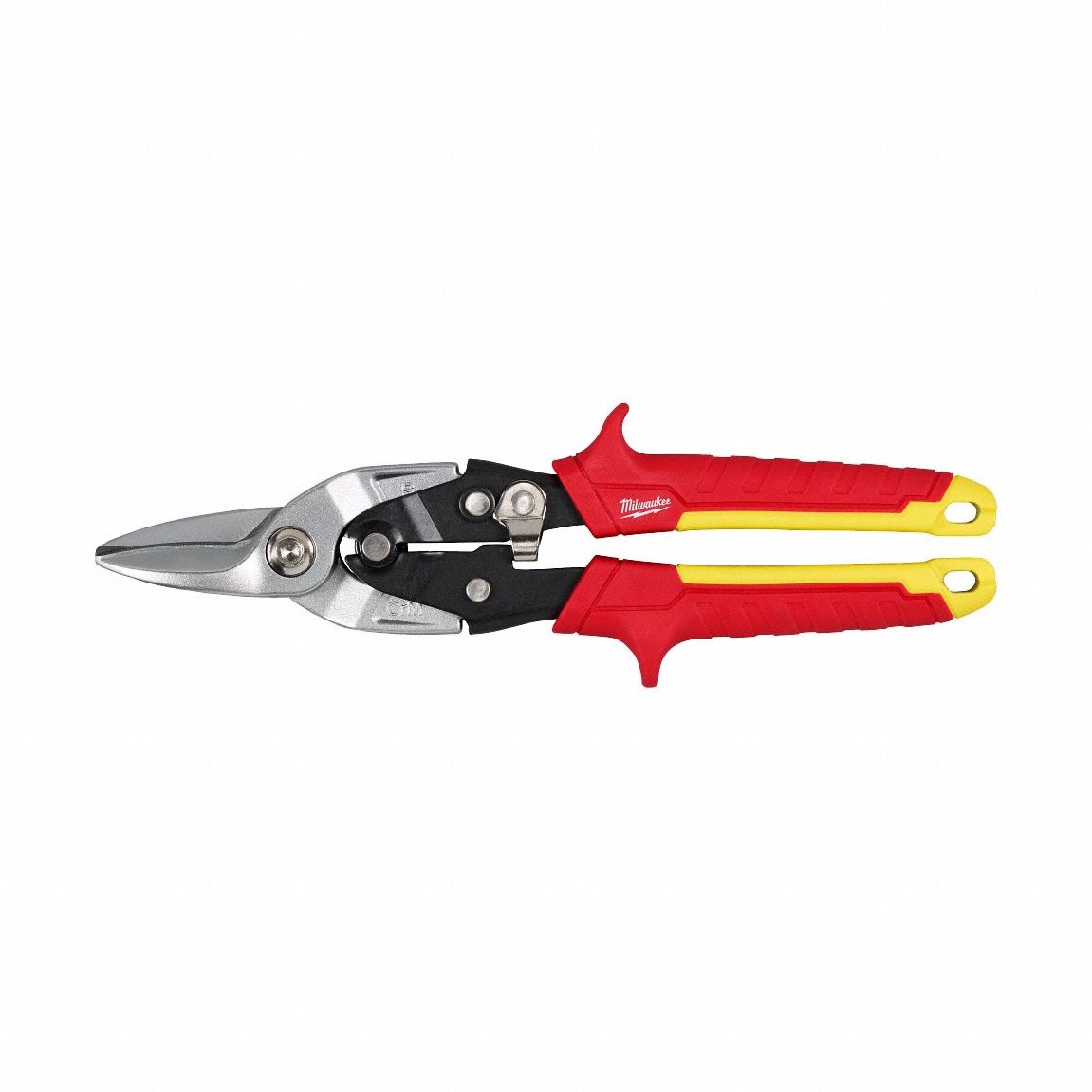 Aviation Snip: Straight, 10 in Overall Lg, 1 1/2 in Cutting Lg, Steel, TPR, TPR