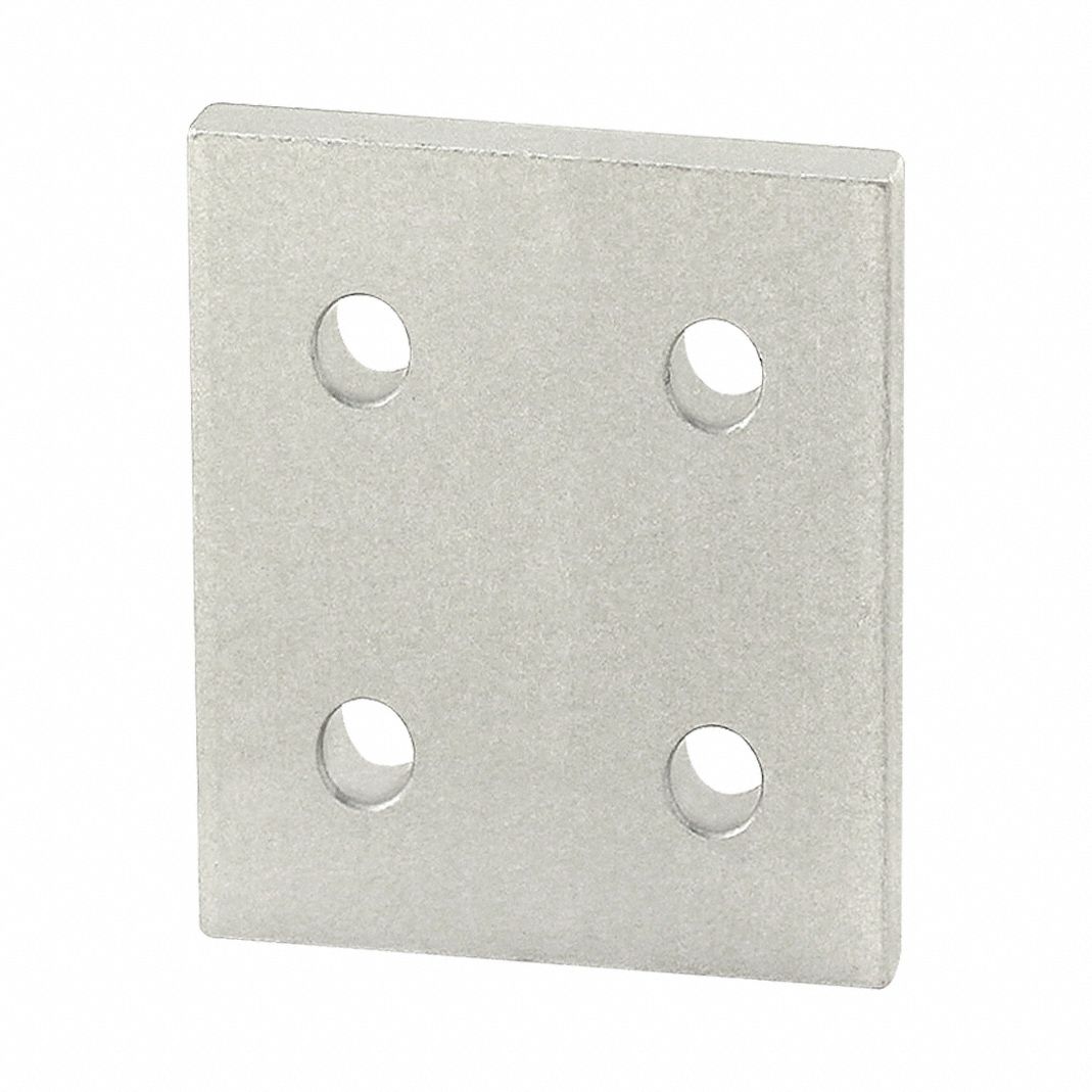T-SlotFrmingConnector Alum Slvr 60mm 4mm