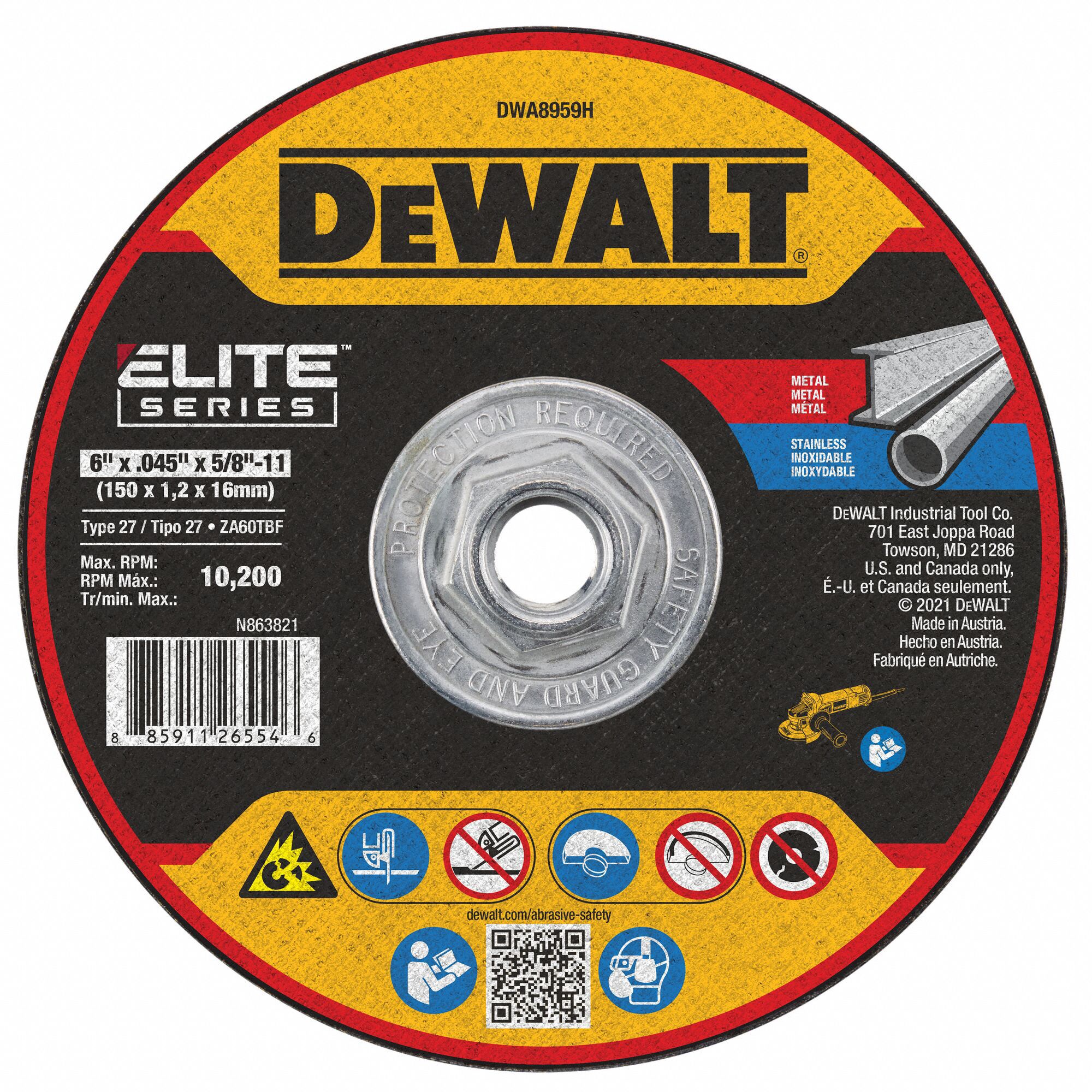 Abrasive Cut-Off Wheel 0.045 Thick