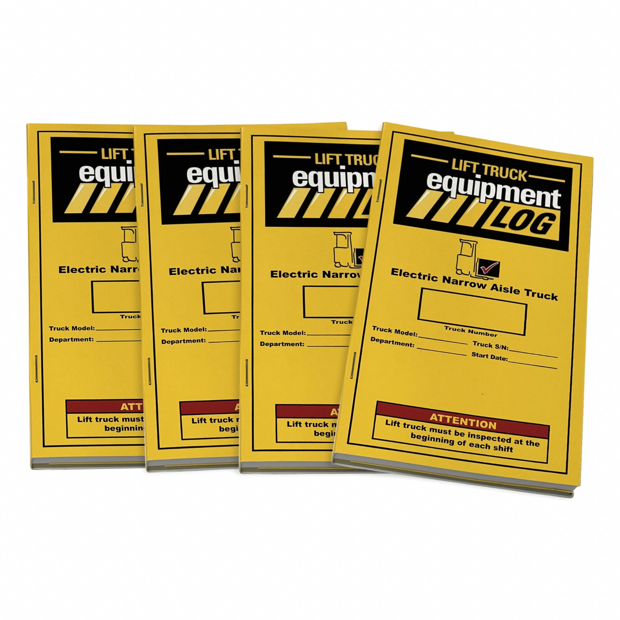 Replacement Log Books for Electric Narrow Aisle: 4 PK