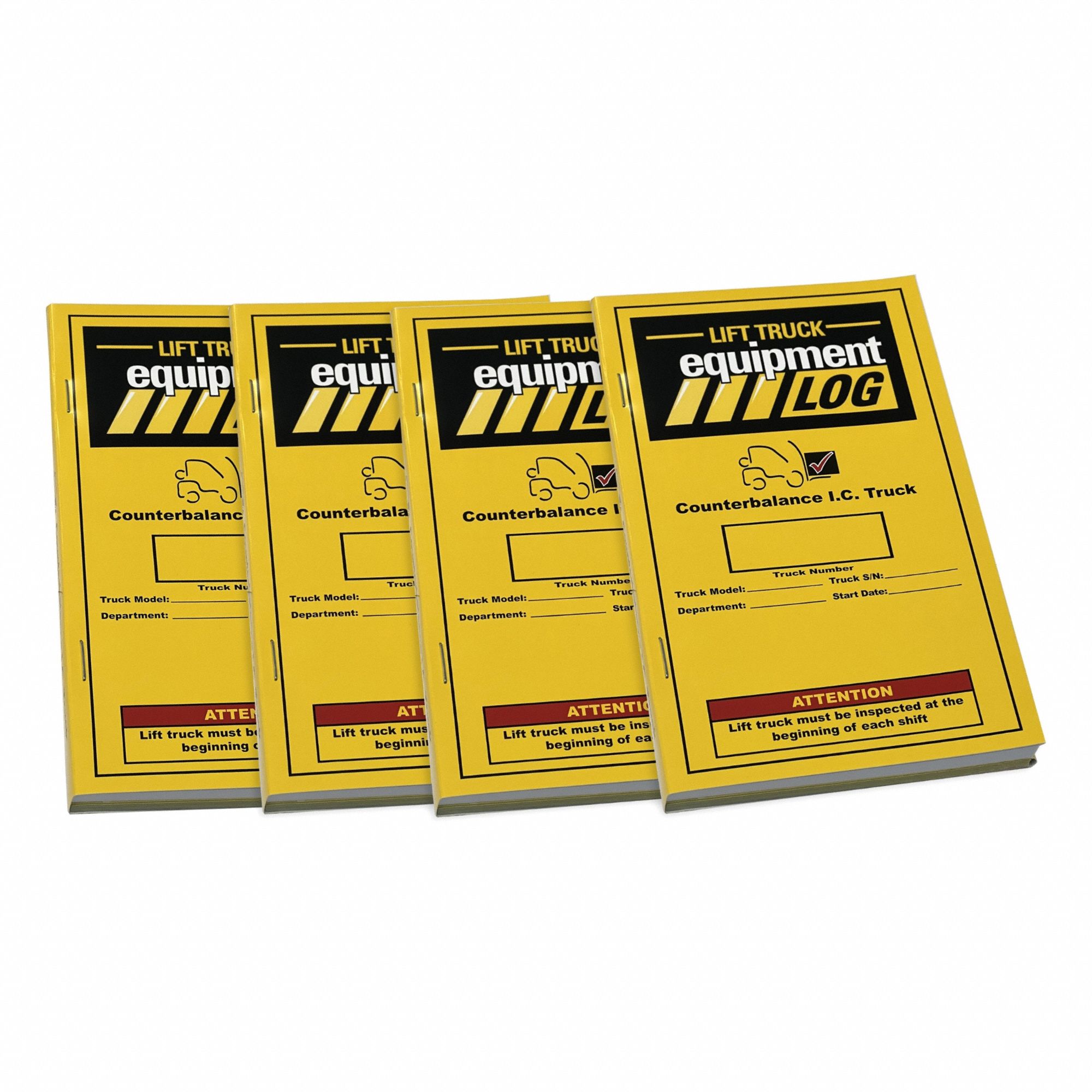 Replacement Log Books for Internal Combustion Counterbalance: 4 PK