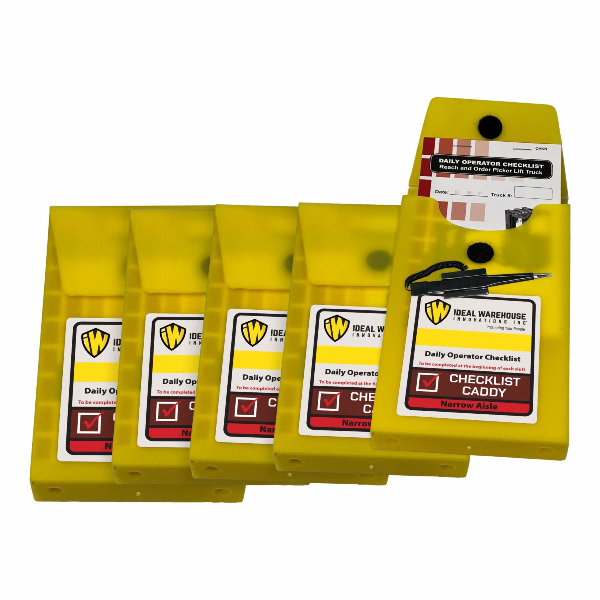 Checklist Caddy Kits for Electric Narrow Aisle: 5 PK