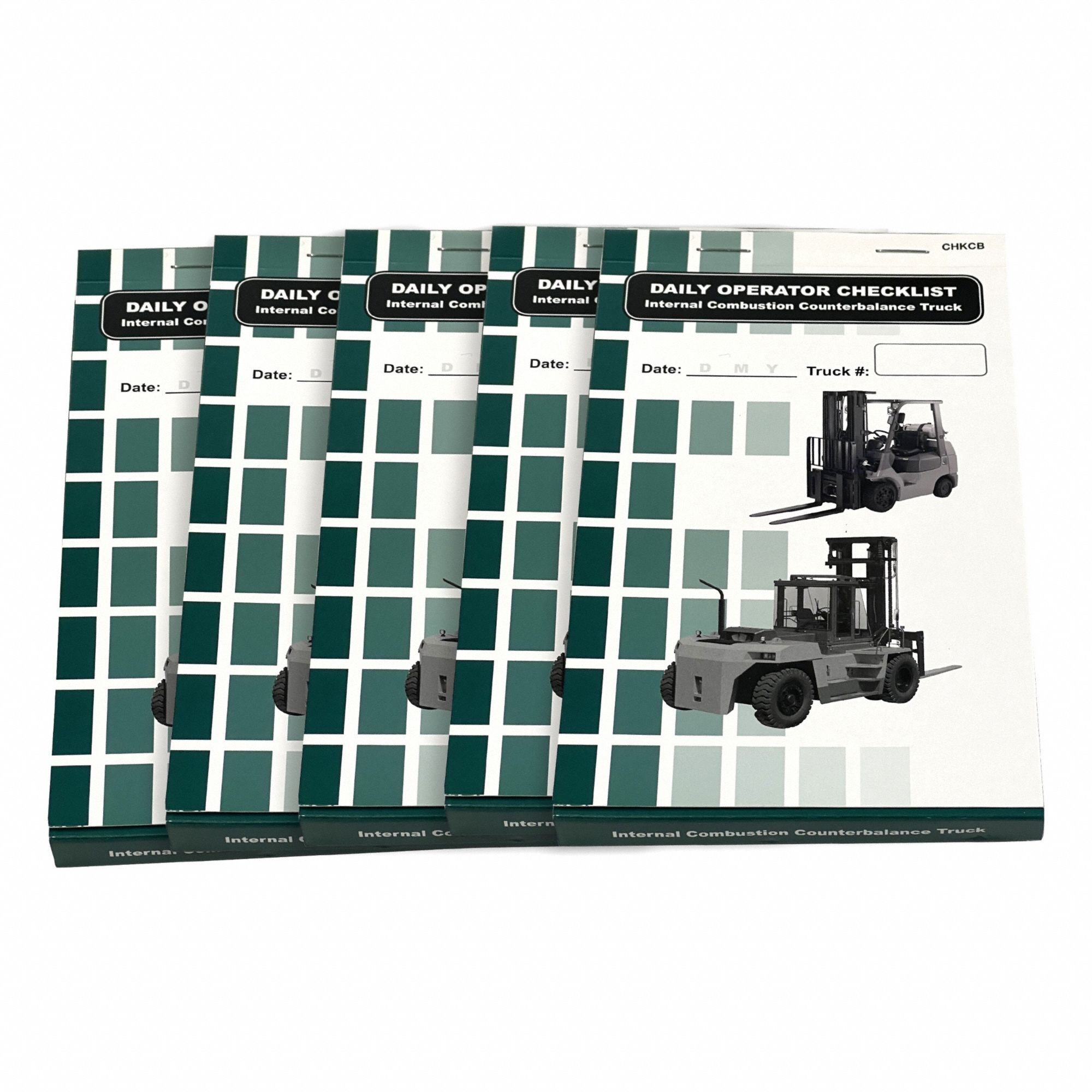 Replacement Checklist Books for Internal Combustion Counterbalance: 5 PK