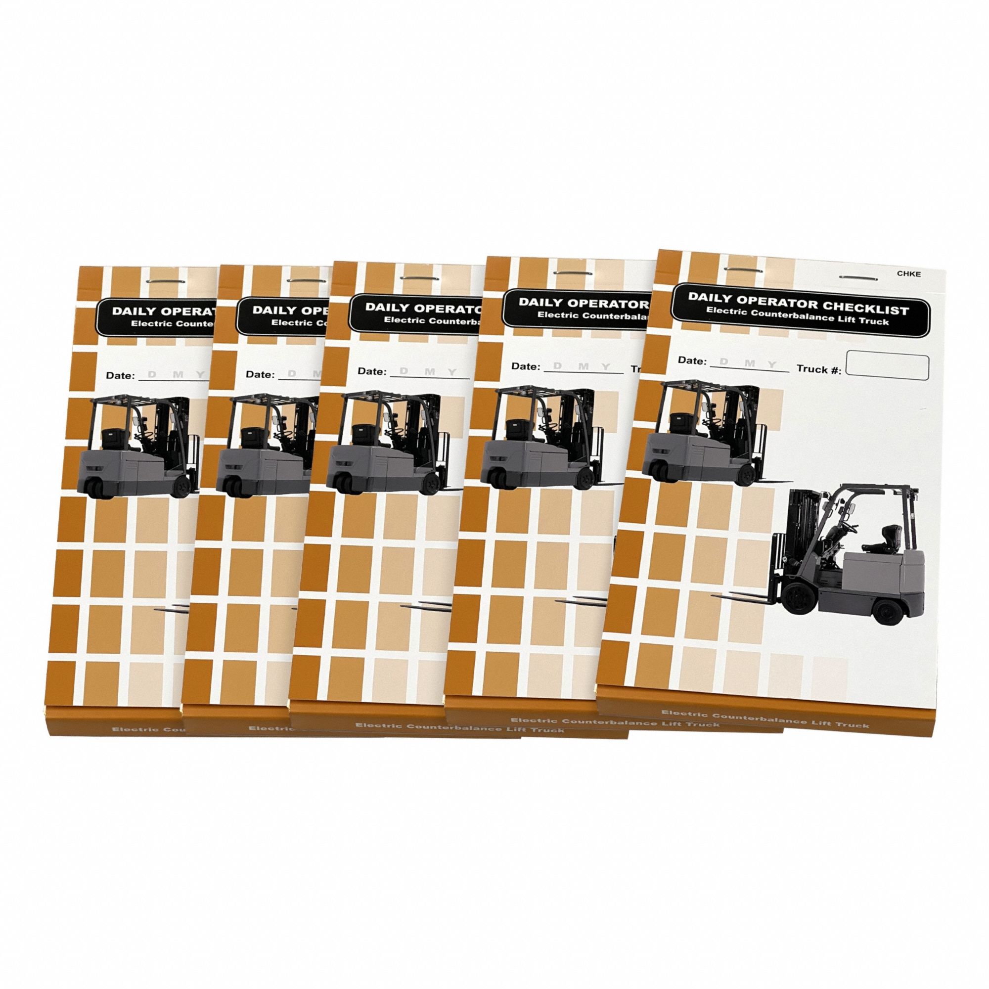 Replacement Checklist Books for Electric Counterbalance: 5 PK