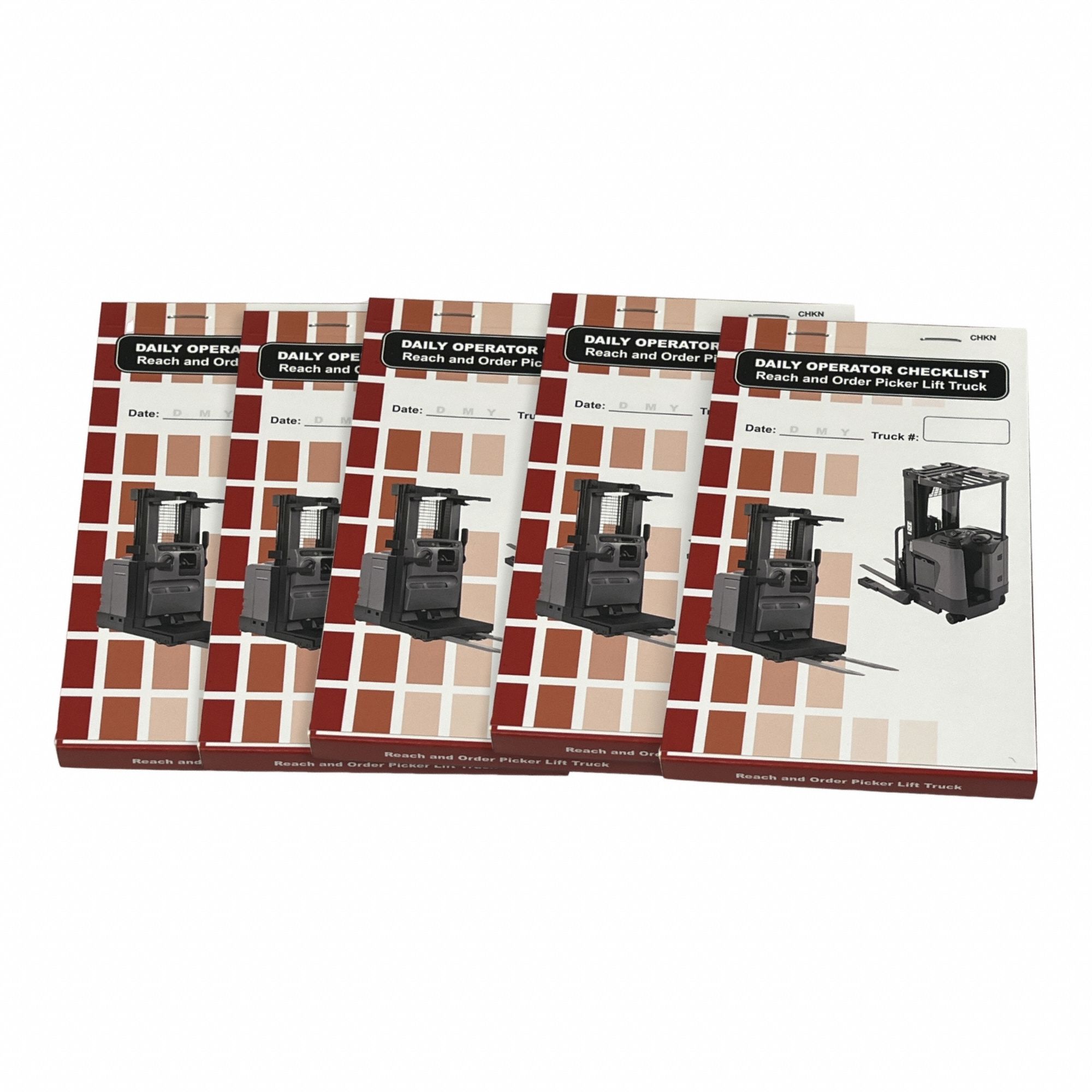 Replacement Checklist Books for Electric Narrow Aisle: 5 PK