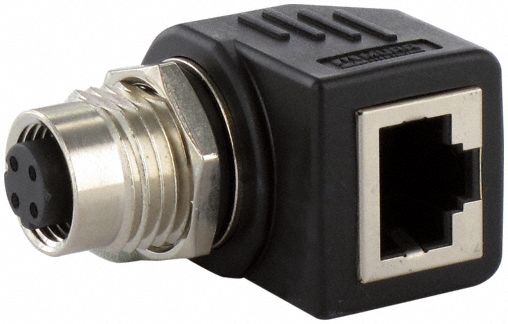 Adapter M12 Female Straight RJ45