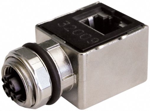 Adapter M12 Female Straight RJ45