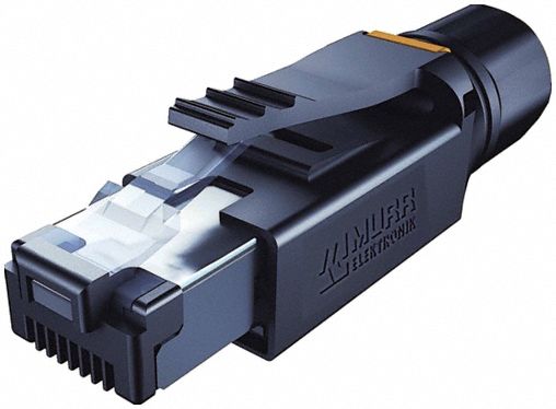 Connector: Cat5, Data/EtherCat/Ethernet/IP, 4 Poles, Straight, Cable, Male Straight