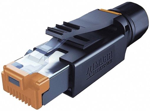 Connector: Cat6, Data/EtherCat/Ethernet/IP, 8 Poles, Straight, Cable, Male Straight