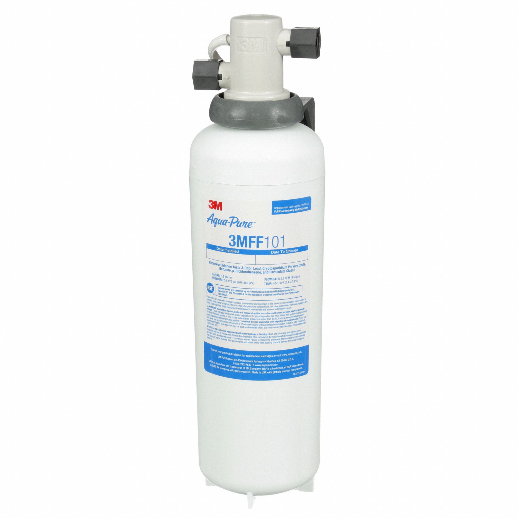Water Filtration System: 0.2 micron Micron Rating, 6, 000 gal Service Life - Gallons