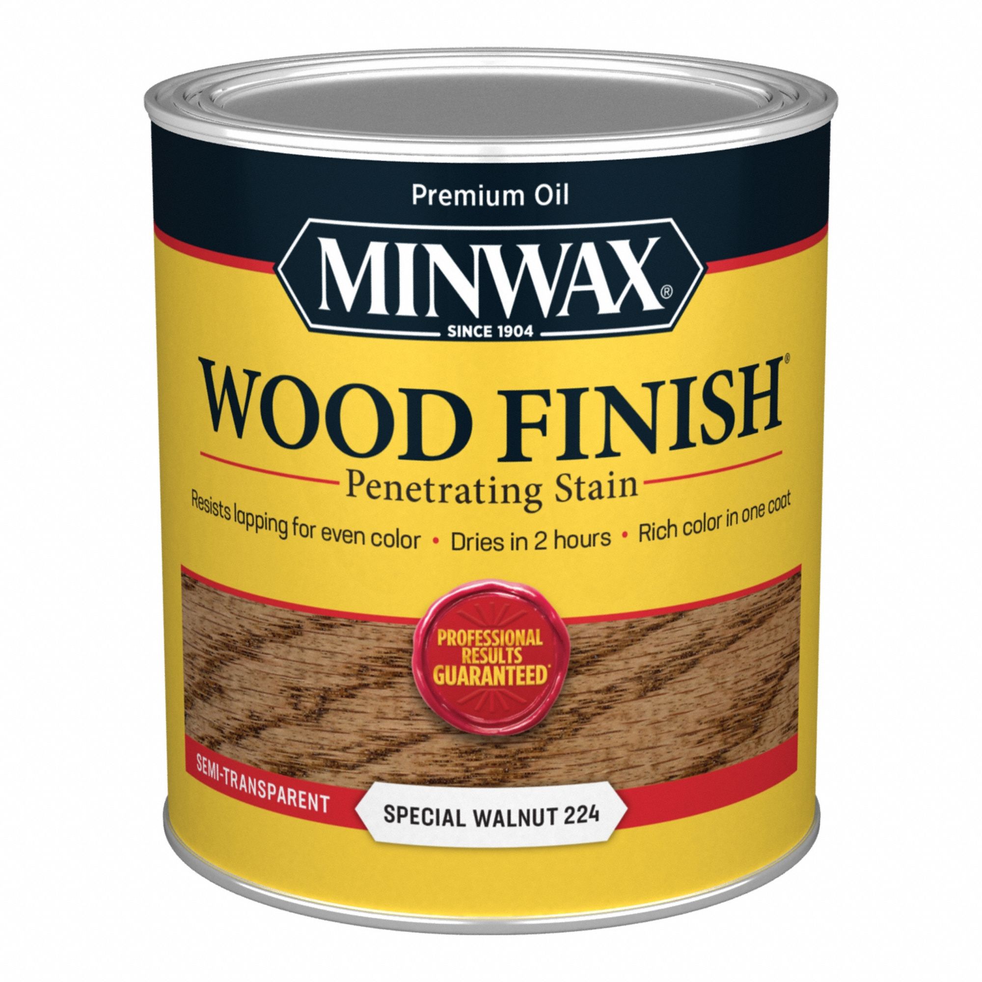 Wood Stain: Wood Stain, Interior, Oil, 1 qt Container Size, Wood, Special Walnut, Wood Finish