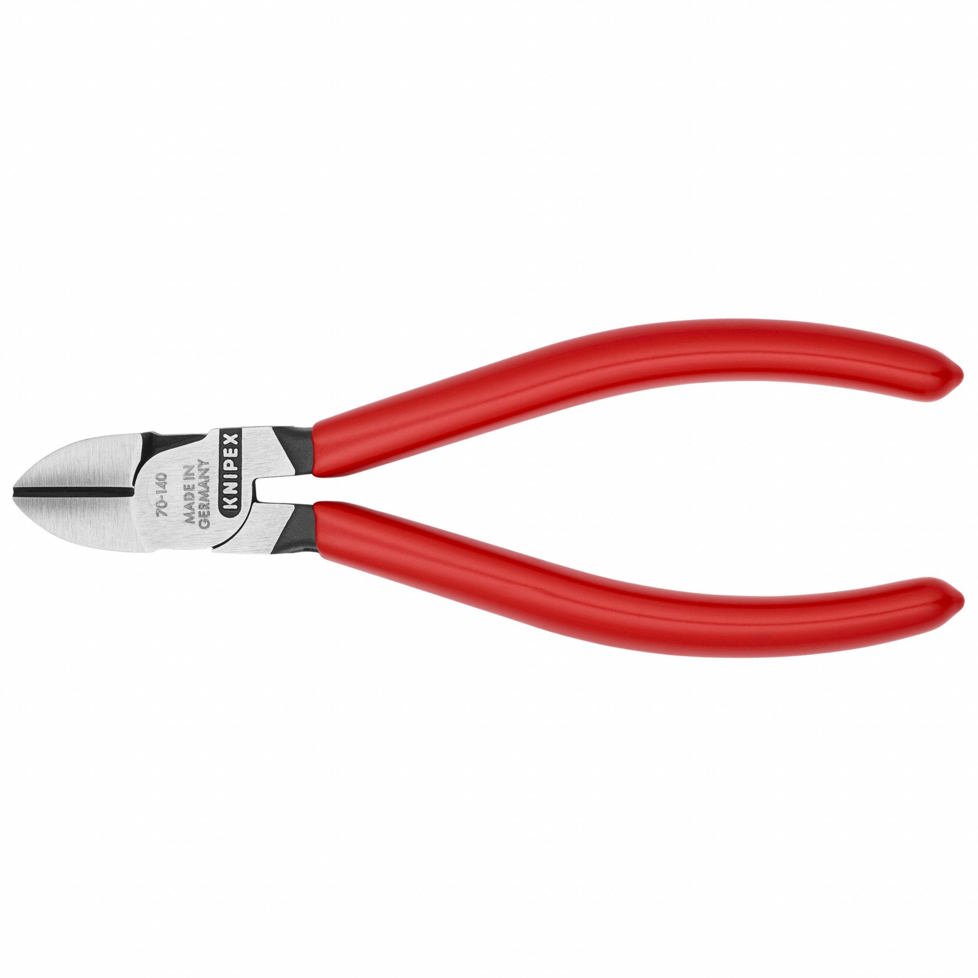Diagonal Cutting Plier: Std, Straight, Narrow, 3/4 in Jaw Lg, 5/8 in Jaw Wd, 5 1/2 in Overall Lg