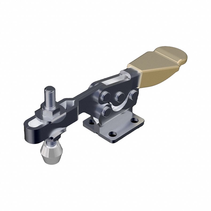 JERGENS Hold-Down Toggle Clamp: Horizontal Handle, Flange Base Mounting, 2.87 in Arm Lg (MPN 70022). Key specifications — attr668198: JERGENS.