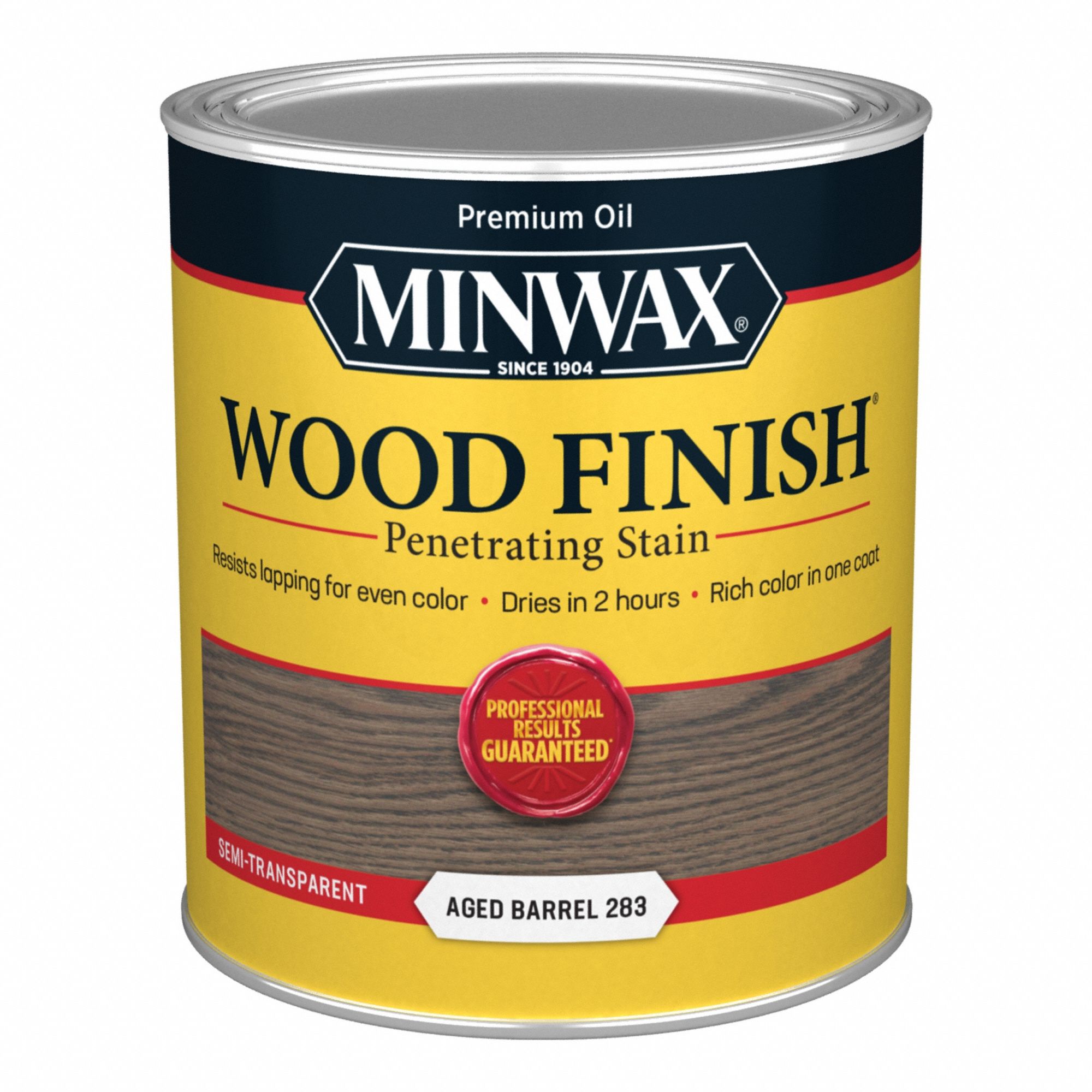 Wood Stain: Wood Stain, Interior, Oil, 1 qt Container Size, Wood, Aged Barrel, Wood Finish