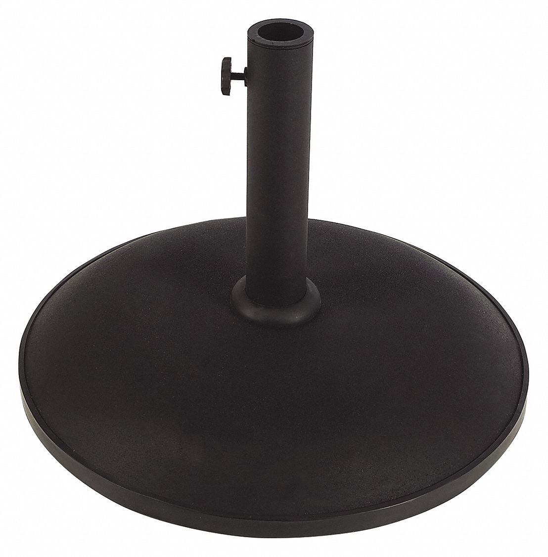 Cncrt Free Standing Umbrellase Blk 55lb.