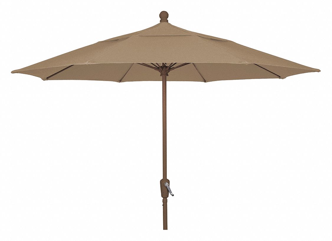 Home Patio Umbrella Crnk Cb Beige 9 ft.