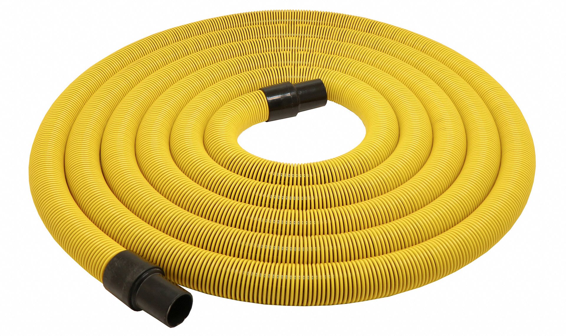 Vacuum Hose Kit: 1 1/2 in Hose Dia., 25 ft Hose Lg, Polyethylene, Yellow