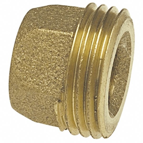 Sweat Fitting Adapter: 1/2 in CTS x 1/2 in Pipe, Cup x GHT, Bronze