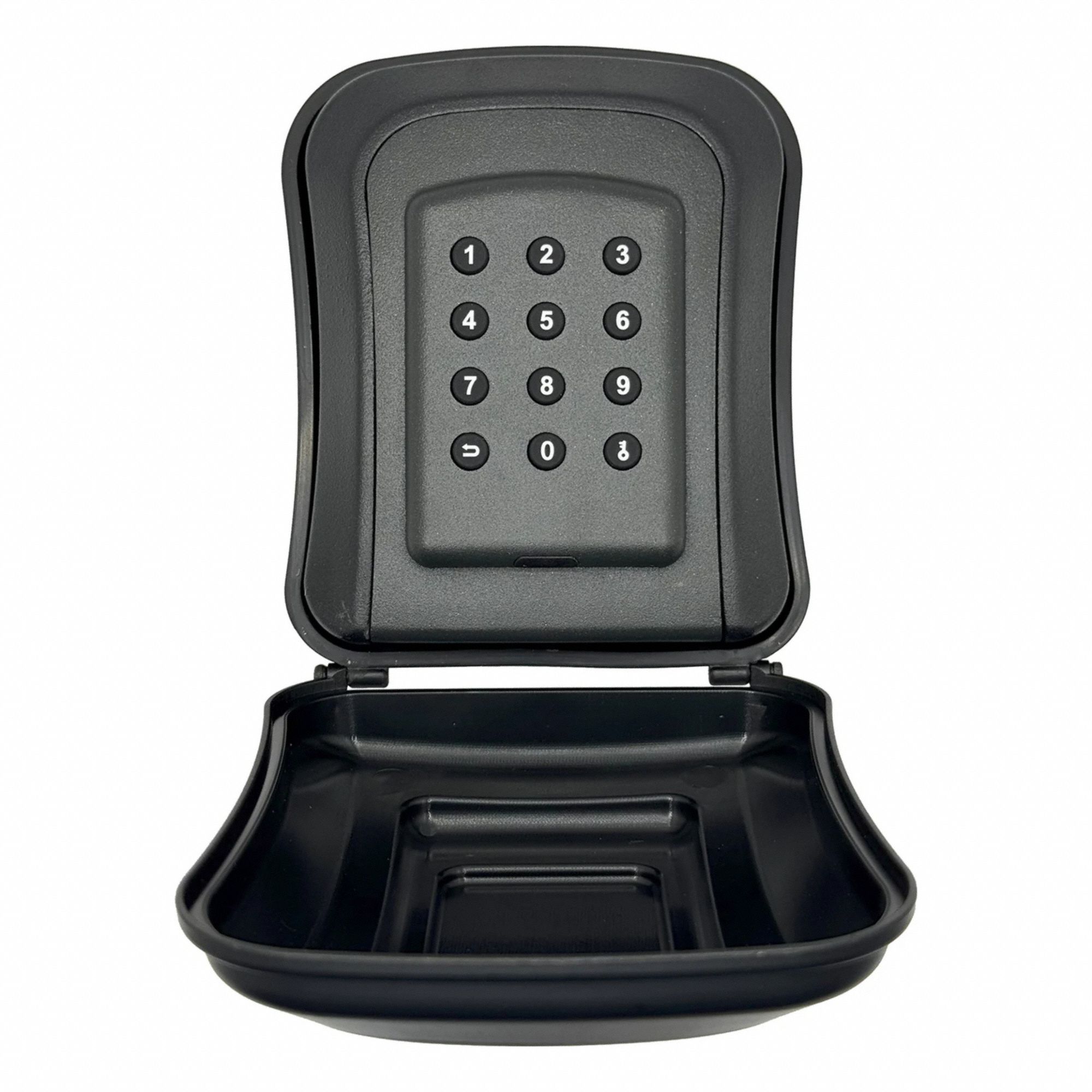 Lock Box: Mechanical Combo Lock, 6 Key Capacity, 4 5/8 in Outside Ht, 4 in Outside Wd, Metal