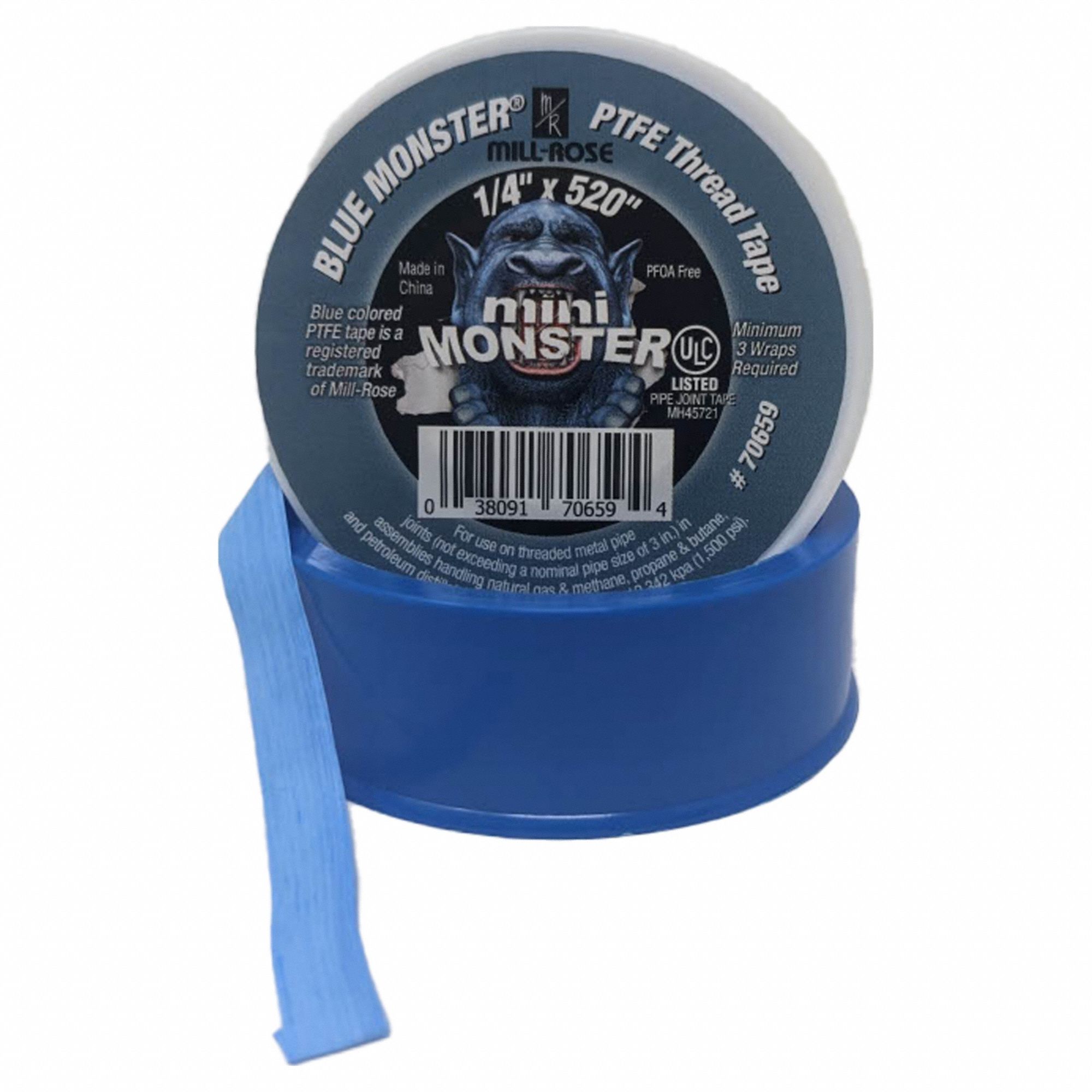 Blue Monster PTFE Thread Seal Tape 1/4 W