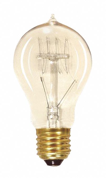 Incandescent, 60 W, A19