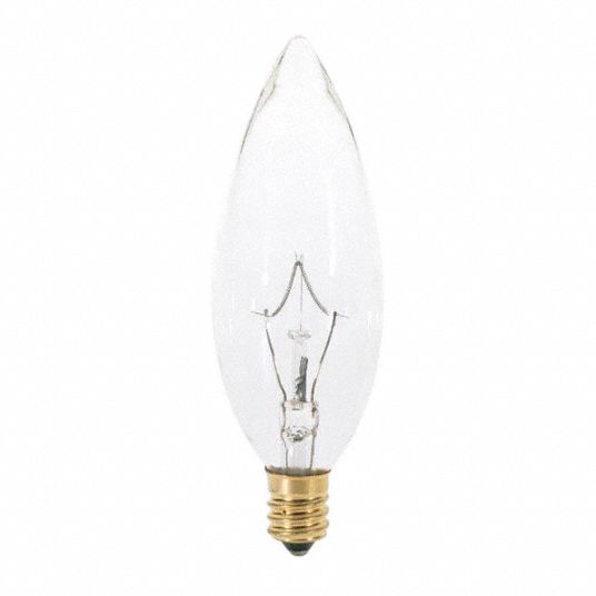 SATCO, (BA) Bullet Angled, BA9, Incandescent Bulb - 707N75|A3682 - Grainger