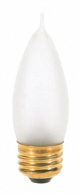 Incandescent, 25 W, CA10