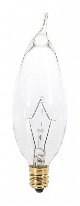 Incandescent, 25 W, CA8