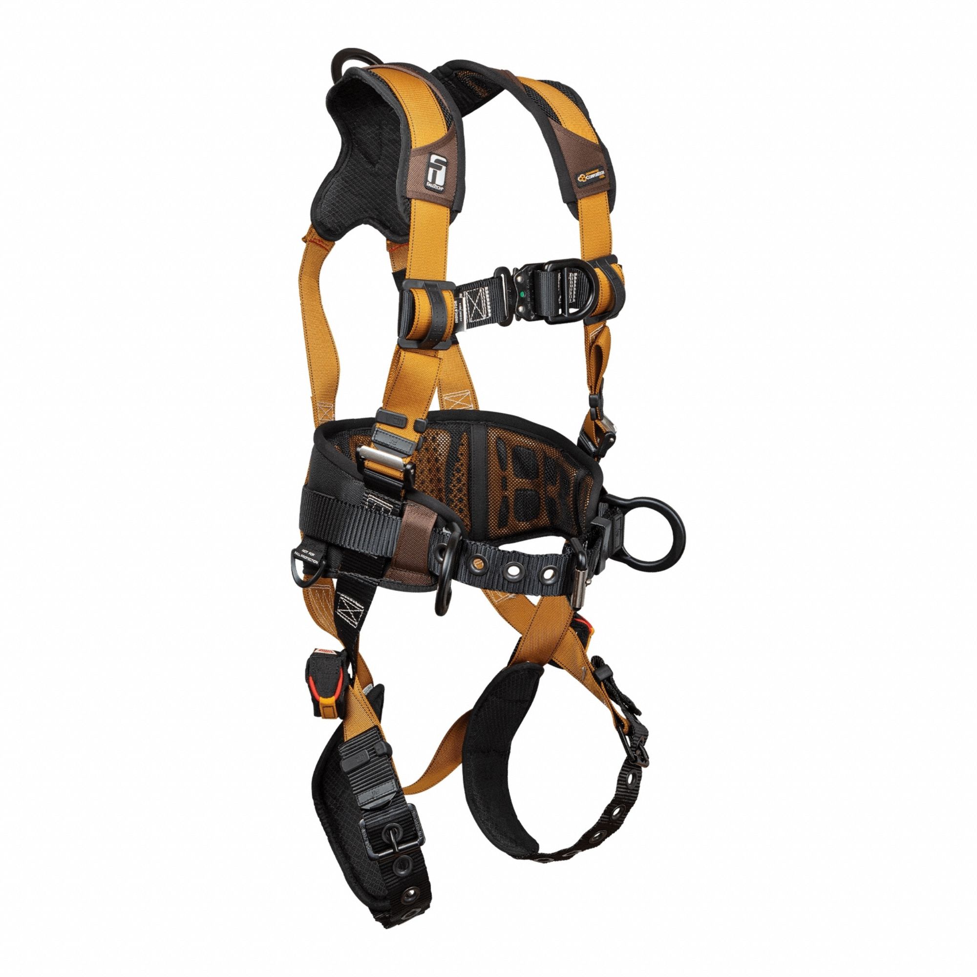 Full Body Harness: Vest, Quick-Connect / Quick-Connect Buckles, L, 425 lb Capacity