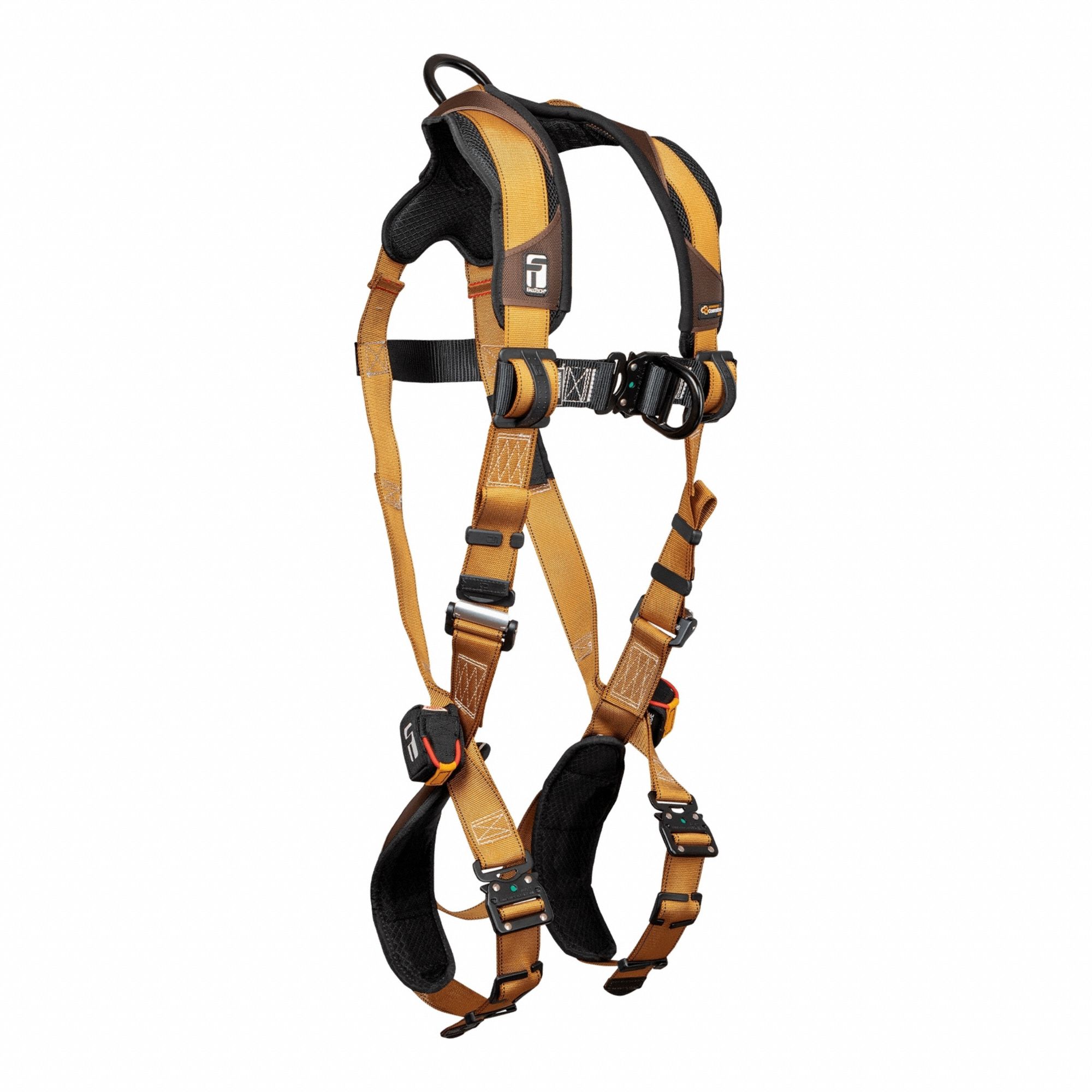 Full Body Harness: Positioning, Vest Harness, Quick-Connect / Quick-Connect, Cam, L, Brown