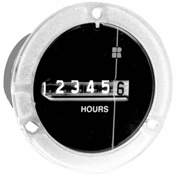 TRUMETER Hour Meter, Electromechanical, Number of Digits 6 794L12710