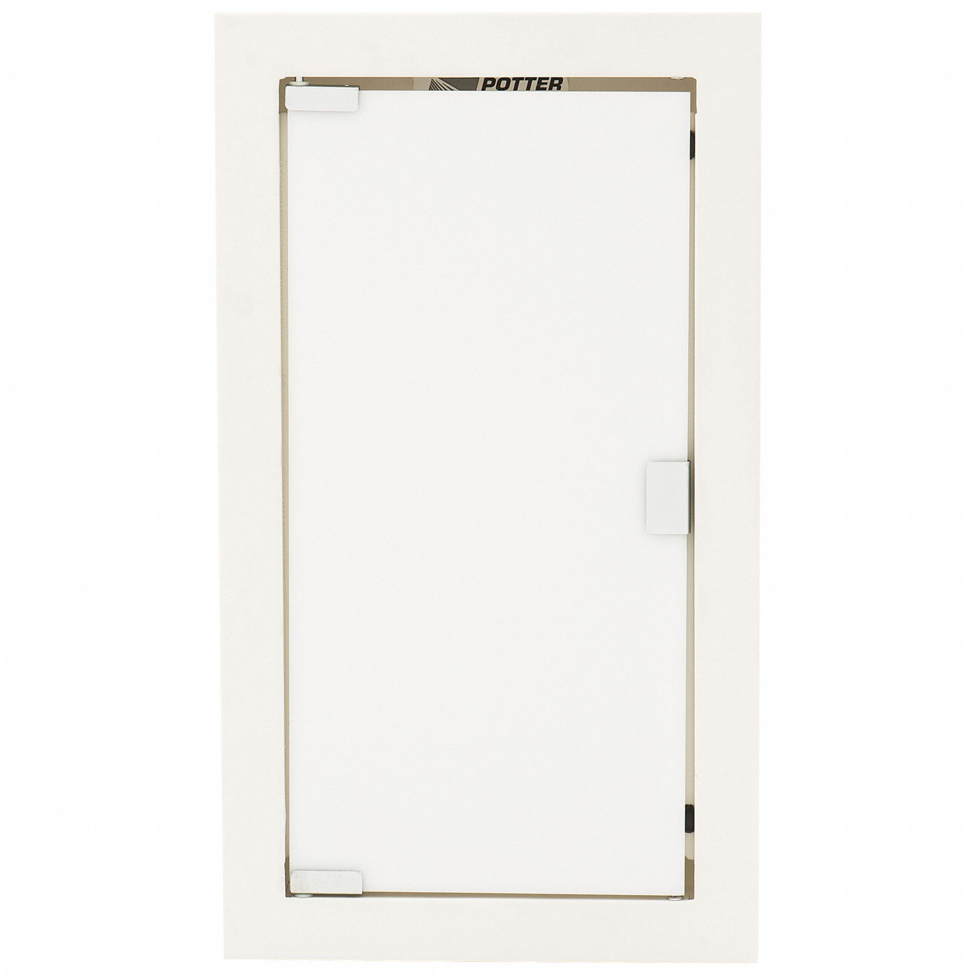 Fire Extinguisher Cabinet: Semi Recessed Mounting, 5 lb Capacity, Cold Rolled Steel, Acrylic