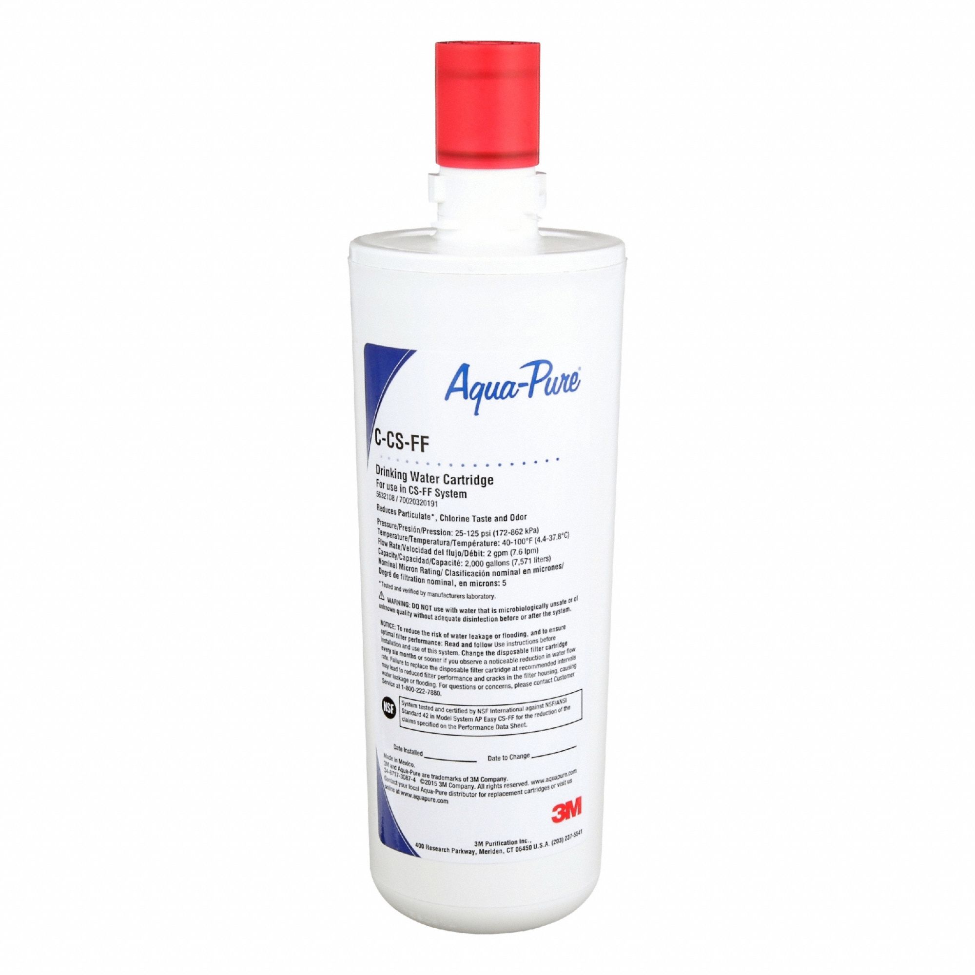 SOLVENTUM CORP DBA 3M HEALTHC Water Filtration System: 5 micron Micron Rating, 2 gpm Flow Rate (MPN AP Easy C-CS-FF). Key specifications — Filter Media: Activated Carbon; Reduces: Objectionable Odors.