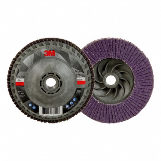 3M, T27, 4 1/2 in, Flap Disc - 498Y12|7100243877 - Grainger
