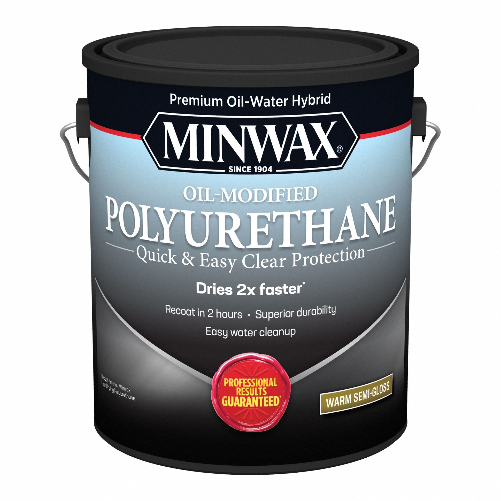 Finish: Varnish, Interior, Water, 1 gal Container Size, Wood, Semi-Gloss, Clear, Clear