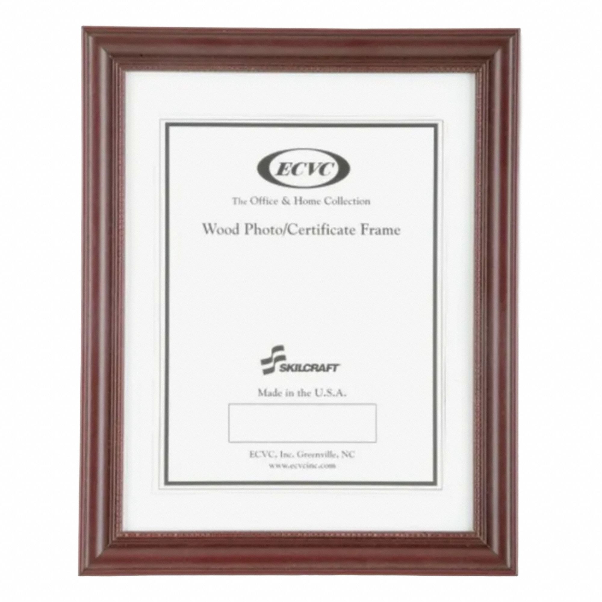 Frame, Style G, Vinyl, 8 1/2" X 11", Cherry: Mfr Part # 7105-01-357-9979
