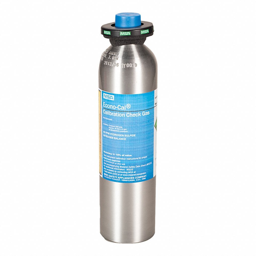 CALIBRATION GAS, NITROGEN, +/-10% ACCURACY, H2S, 34 L CYLINDER CAPACITY