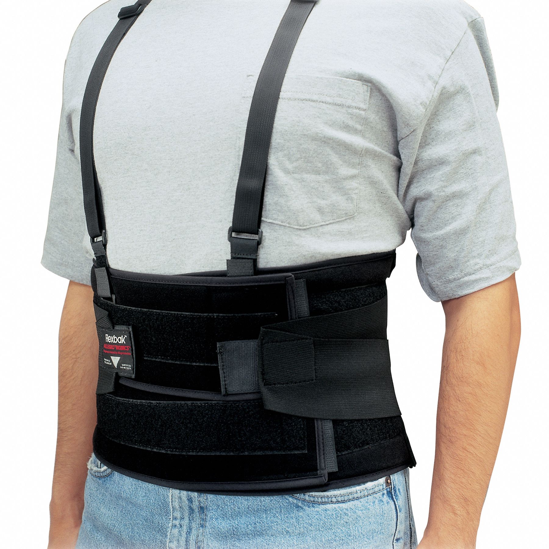 BACK SUPPORT,BLACK,SZ L,ELASTIC