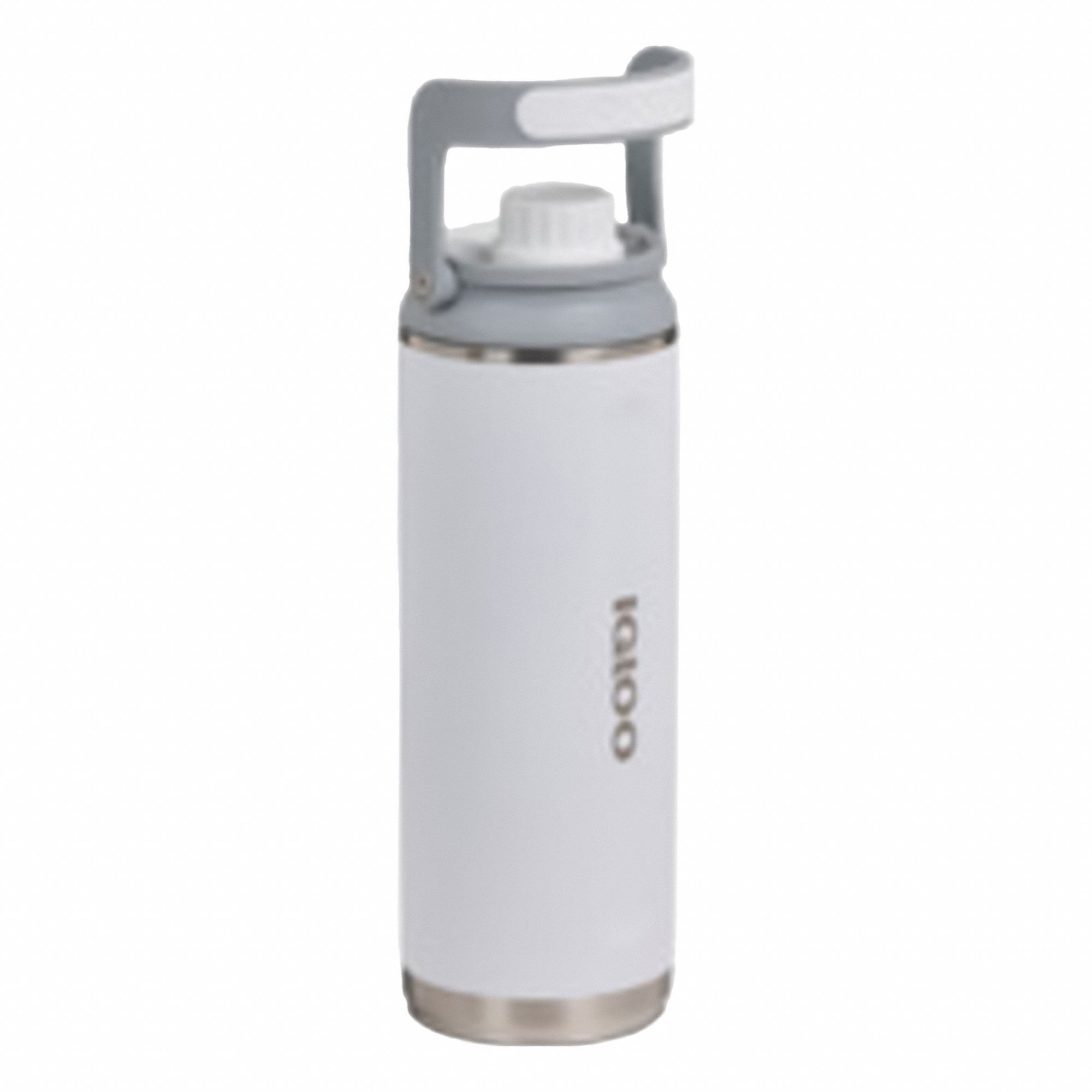 Chug Bottle: 46 oz Capacity, White, Stainless Steel, BPA-Free, 12 in Overall Ht, Bottle