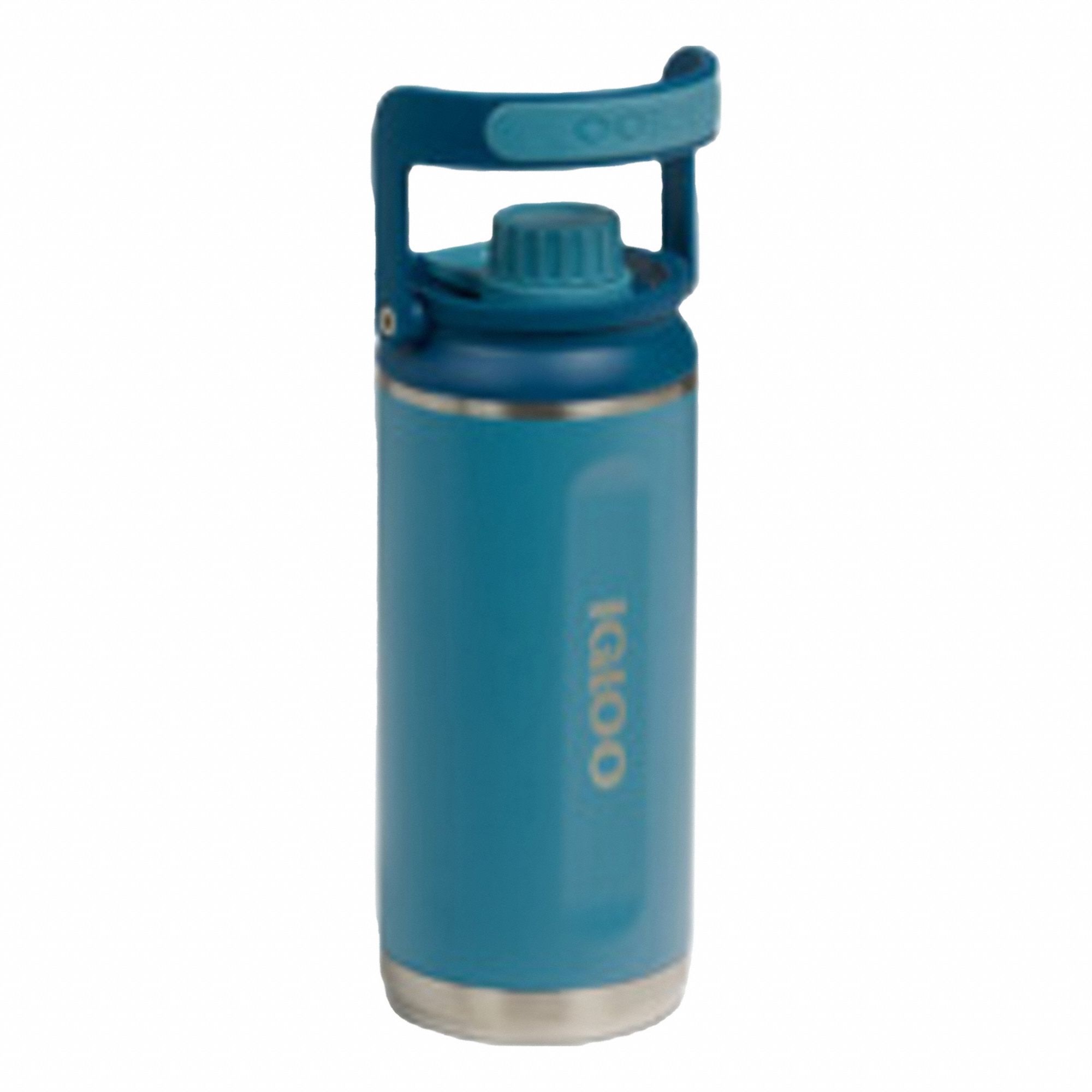 Drink Jug: 36 oz Capacity, Blue, Stainless Steel, BPA-Free, 10 in Overall Ht, Bottle