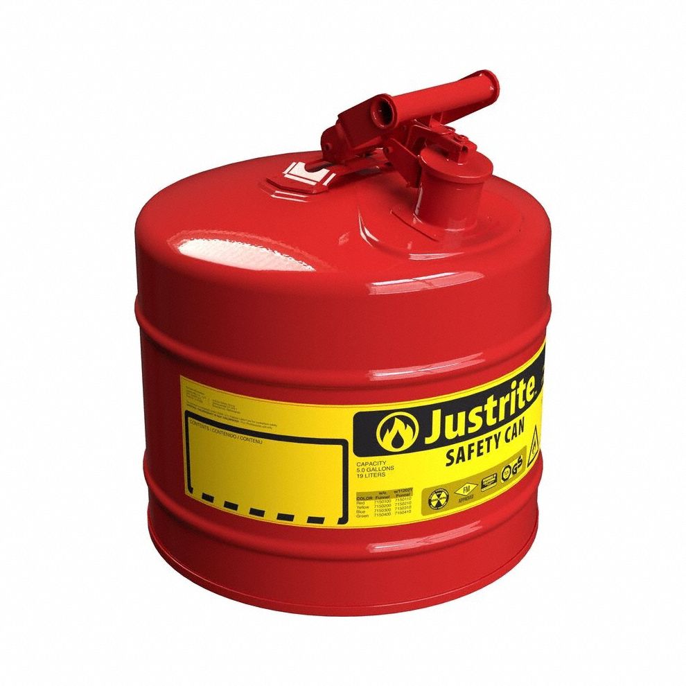 TYPE I SAFETY CAN Steel Red 5 gal