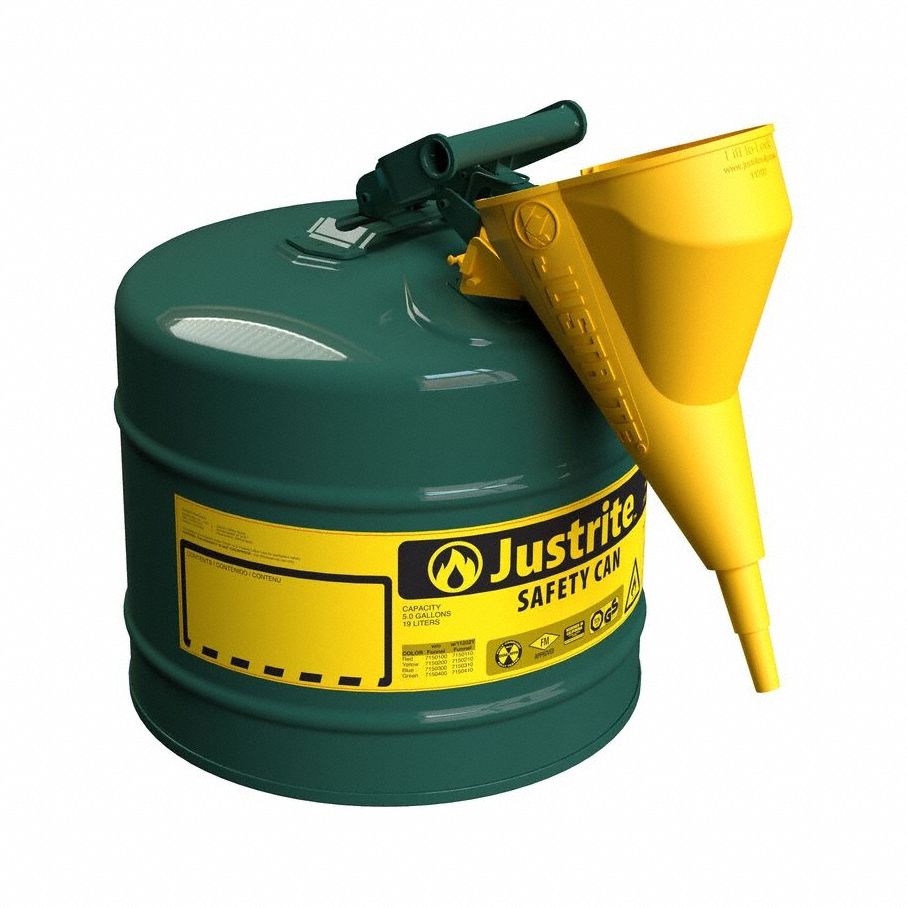 TYPE I SAFETY CAN Steel Green 5 gal