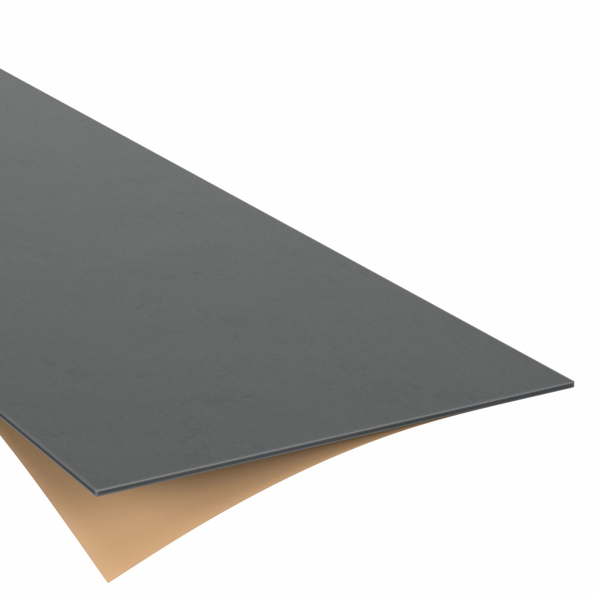 Rubber Sheet: SBR, Std, 1/8 in Thick, 36 in x 36 in, Black, 60 Shore A Durometer, -45°F to 200°F