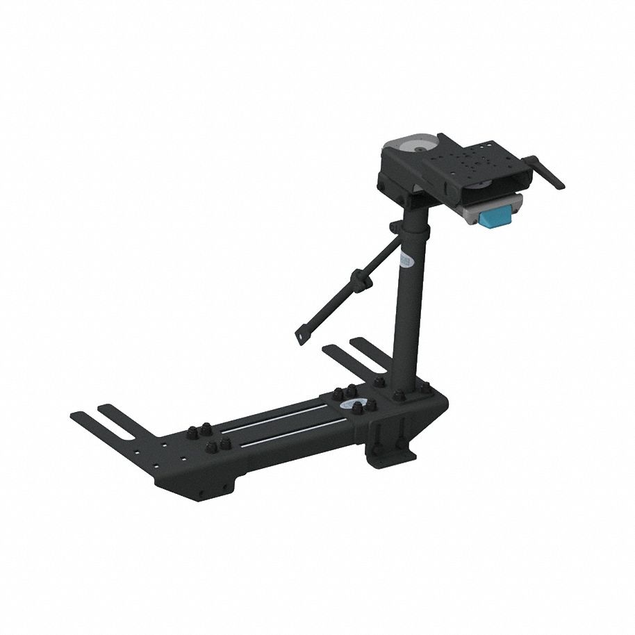 Seat Base Pedestal Kit: Pedestal Computer Mount, Universal, Computers/Tablets, Black