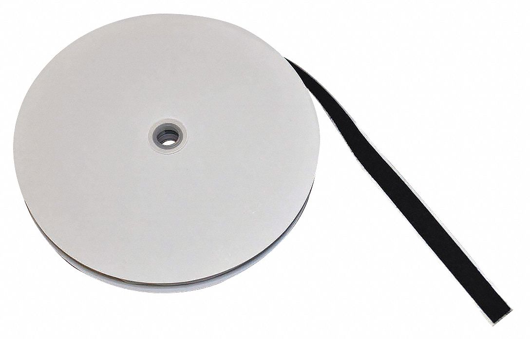 HALCO USA Hook and Loop, Roll, 25 yd., Black 717M51191051 Grainger