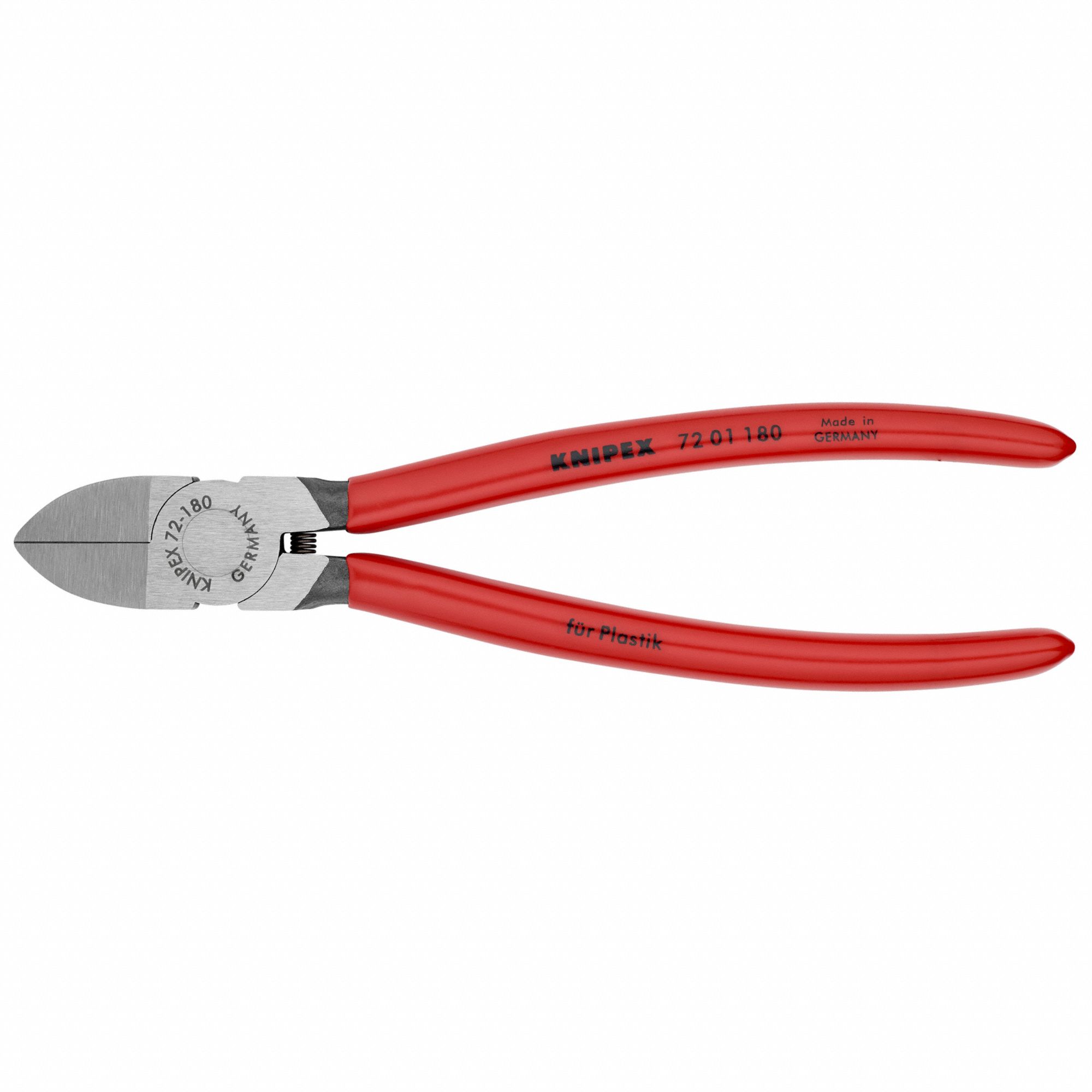 Knipex 72 01 180 Diagonal Cutter for Plastics Plastic Coated Sparky Tools