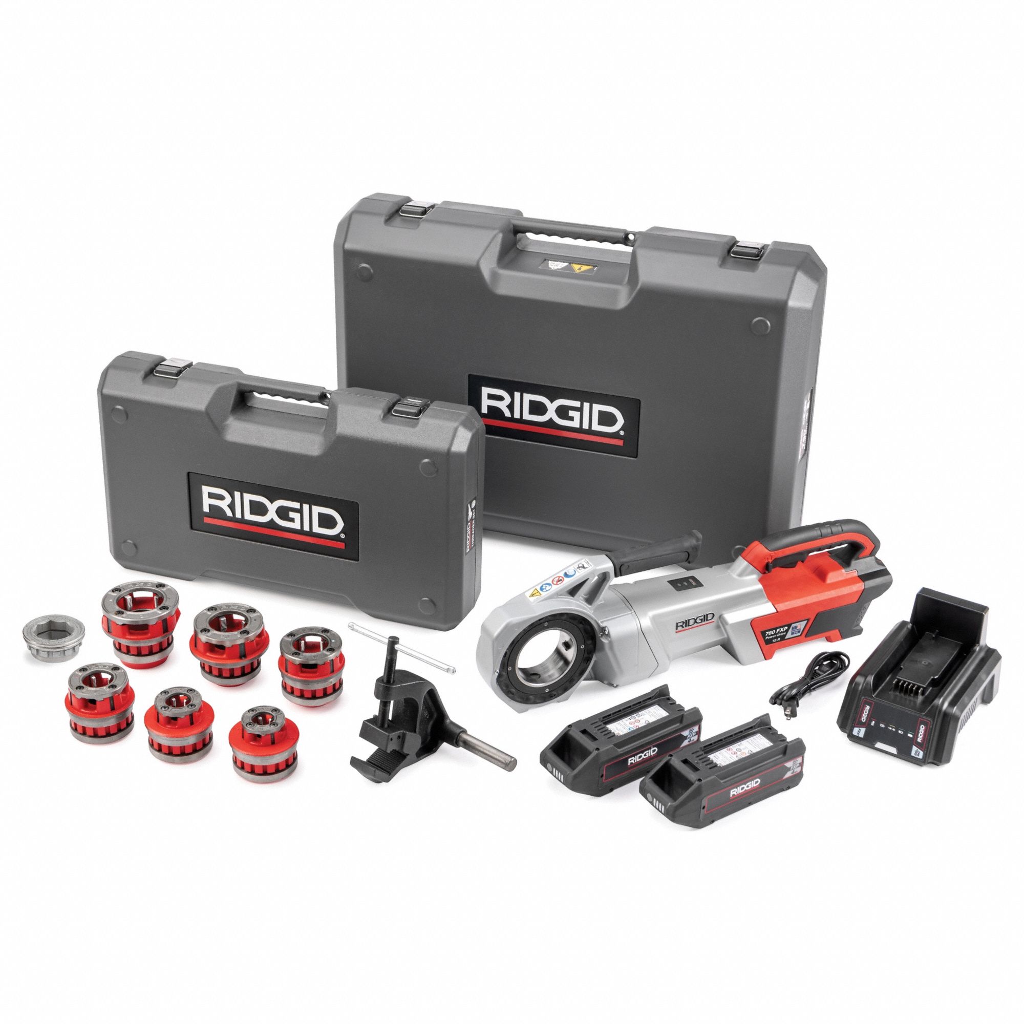 RIDGID Cordless Pipe Threader Kit Cordless 60V MAX RIDGID FXP 60V Series For 1 8 in to 2 in Pipe